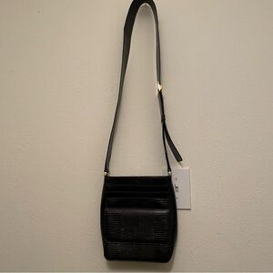 Stella McCartney Crossbody Bag Embossed Black Vegan Leather  *Read Description*